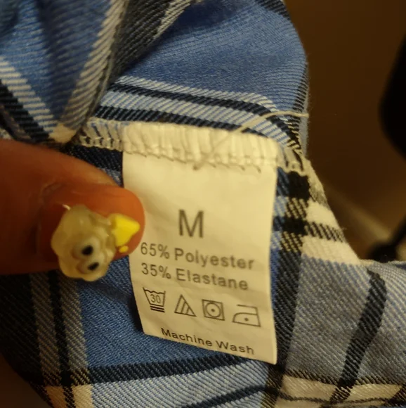 SOLD--Blue Plaid Pleated Micro Mini Skirt - Picture 6 of 15